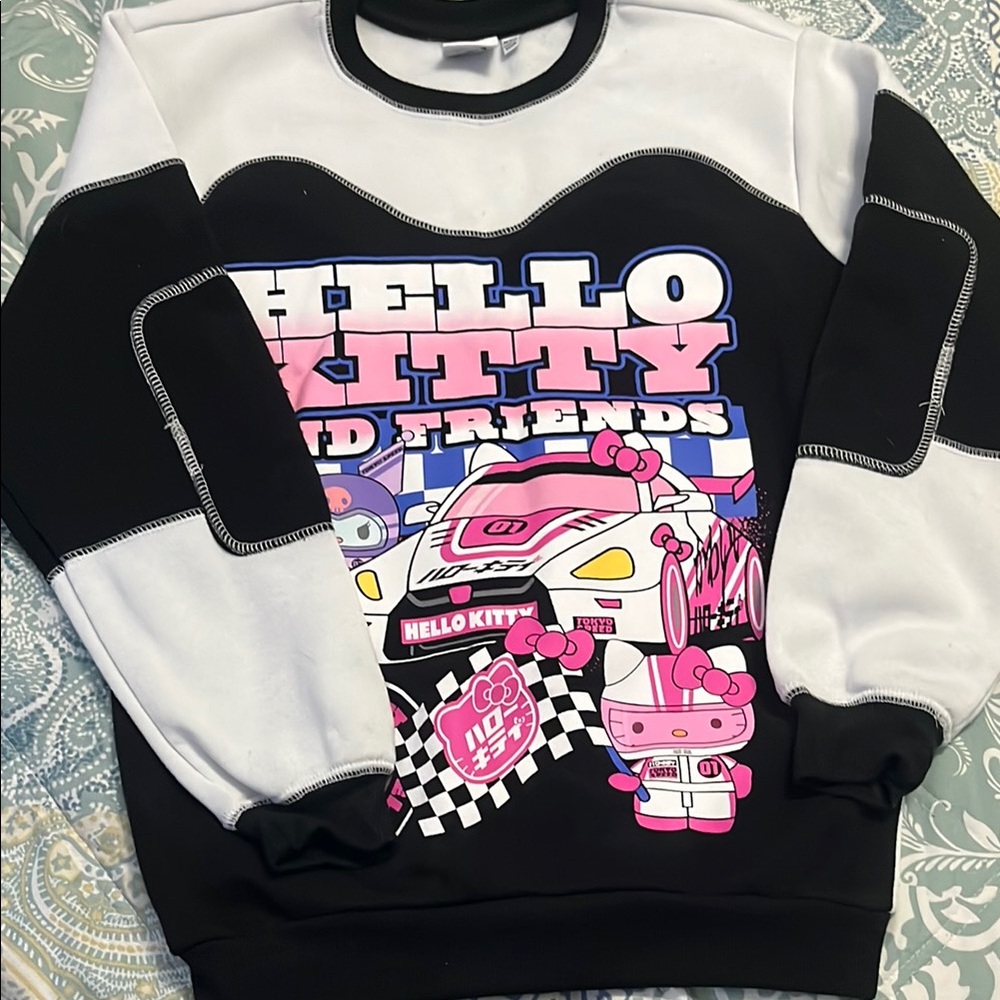 Hello Kitty Black and White Sweatshirt